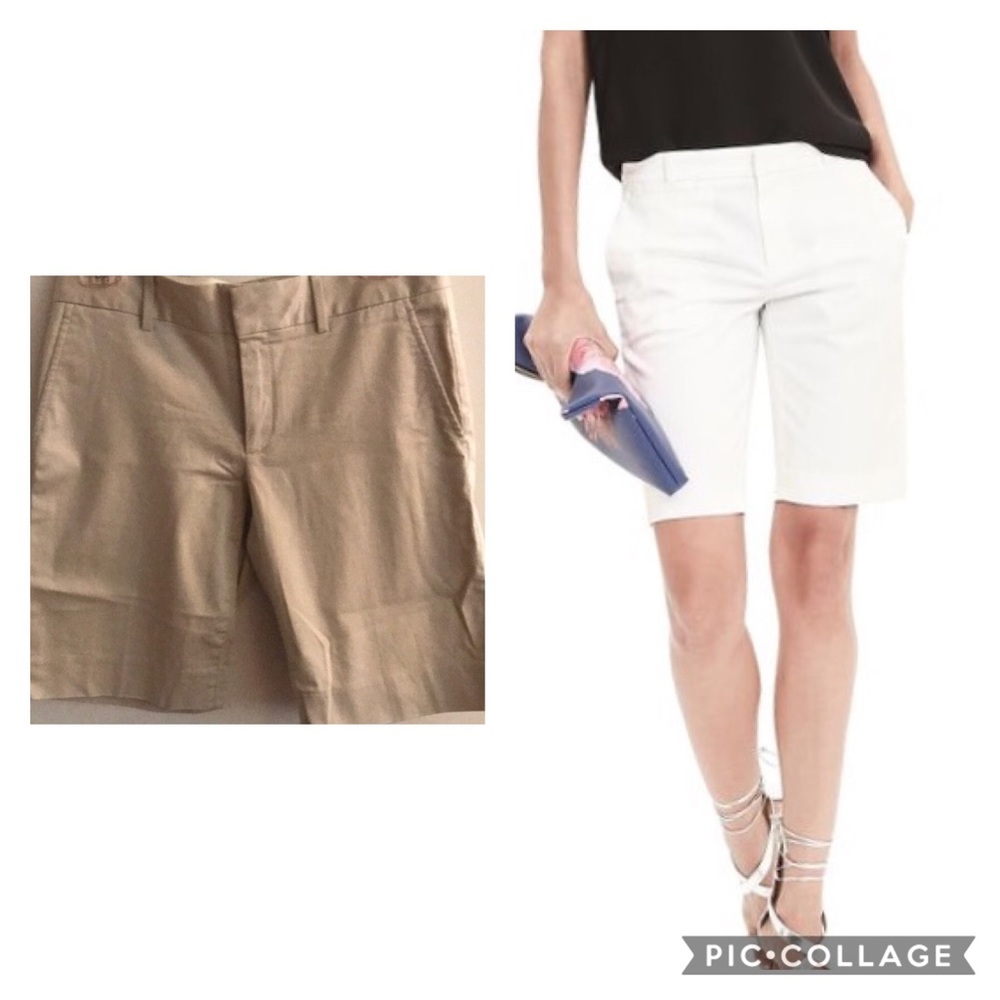 Banana Republic Khaki Bermuda Shorts